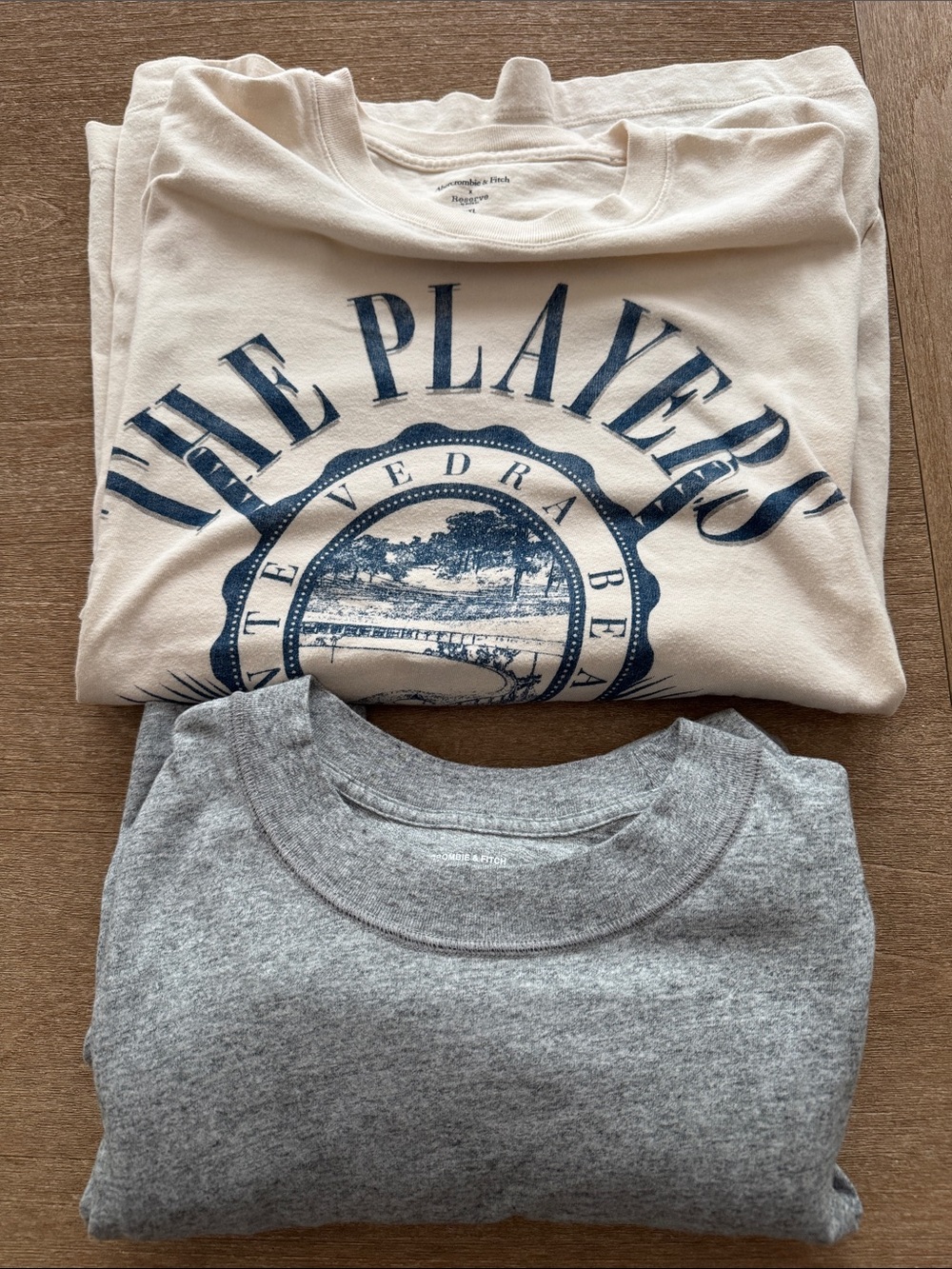 Abercrombie & Fitch Heather Gray Crewneck Sweatshirt: 2 Shirts Bundle
